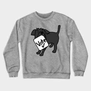 Cute Dog says Vote Crewneck Sweatshirt